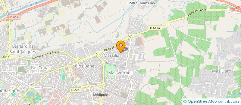 localisation de l'entreprise SCI LES BATISSEURS  PERPIGNAN