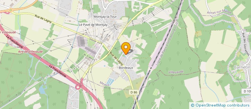 localisation de l'entreprise SCI LES BATTANTS à VILLEVAUDE