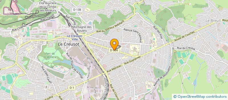 localisation de l'entreprise SCI LES BATTEES à LE CREUSOT