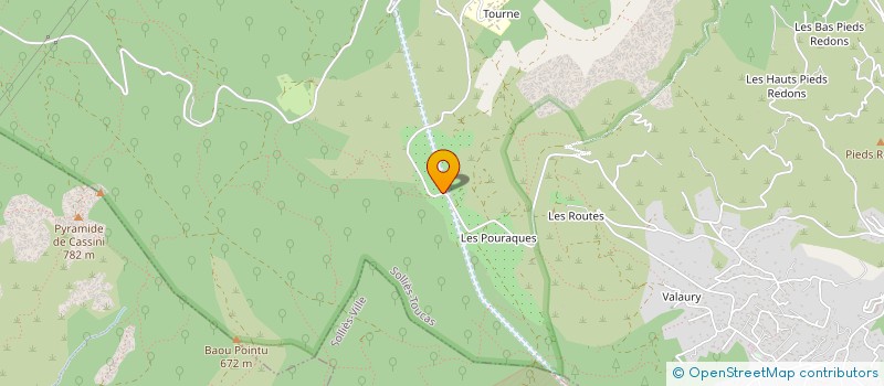 localisation de l'entreprise SCI LES BAUDEROLLES à SOLLIES-TOUCAS