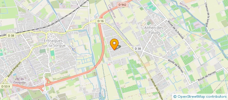 localisation de l'entreprise SCI LES BAUJOURS  ENTRAIGUES-SUR-LA-SORGUE