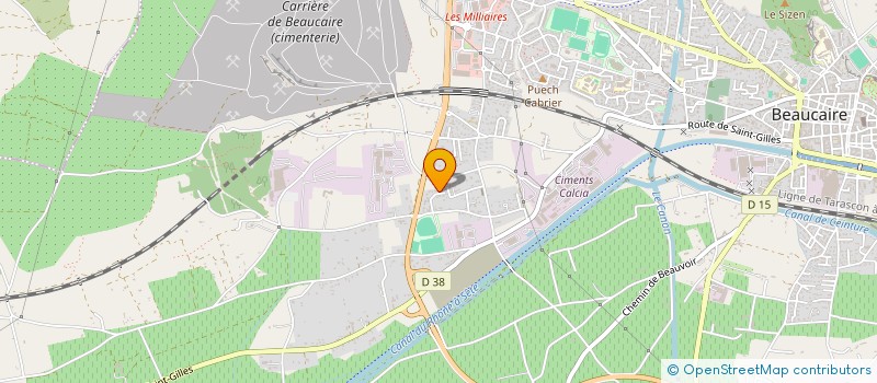 localisation de l'entreprise SCI LES BAUX DE PROVENCE  BEAUCAIRE