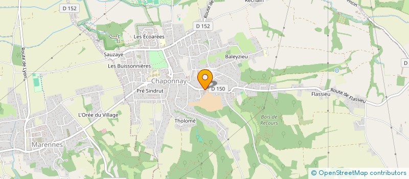 localisation de l'entreprise SCI LES BAYARDIERES  CHAPONNAY