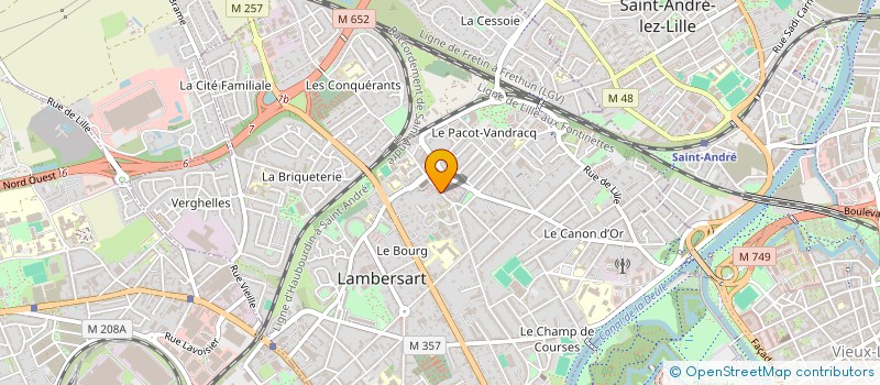 localisation de l'entreprise SCI LES BEAUCHOTS à LAMBERSART