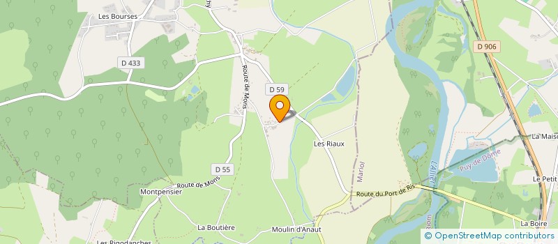 localisation de l'entreprise SCI LES BEAUGERS  SAINT-PRIEST-BRAMEFANT