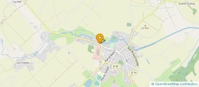 localisation de l'entreprise SCI LES BEAUJOURS  LEZAY