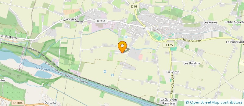 localisation de l'entreprise SCI LES BEAUMEJOLES  ALLEX