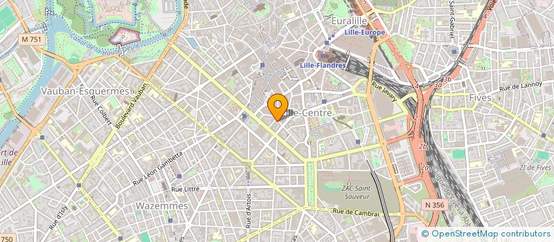 localisation de l'entreprise SCI LES BEAUX ARTS à LILLE