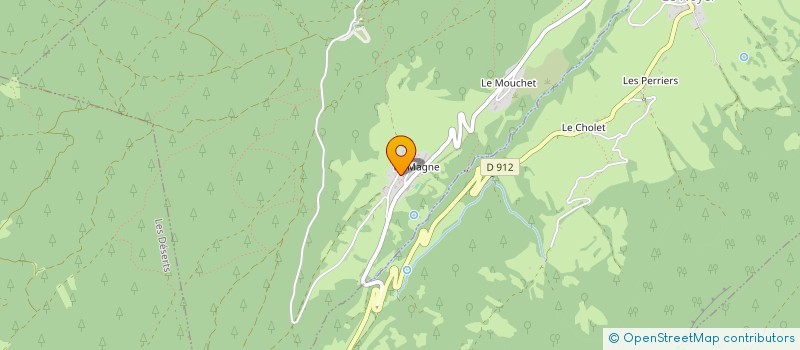 localisation de l'entreprise SCI LES BEAUX CERFS  LA MOTTE-EN-BAUGES