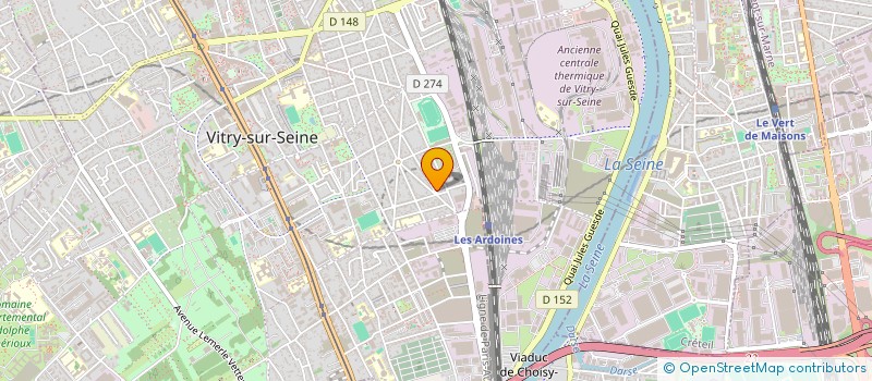 localisation de l'entreprise SCI LES BEAUX CHALETS  VITRY-SUR-SEINE