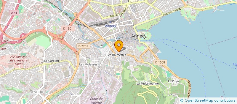 localisation de l'entreprise SCI LES BEAUX JOURS à ANNECY