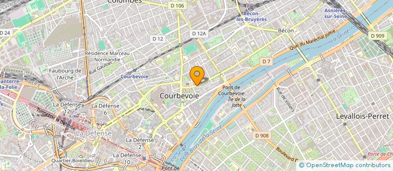 localisation de l'entreprise SCI LES BEAUX JOURS à COURBEVOIE