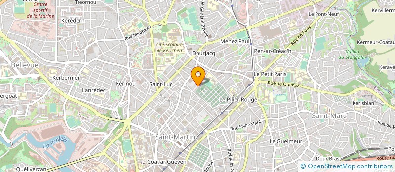 localisation de l'entreprise SCI LES BEAUX JOURS à BREST