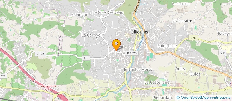 localisation de l'entreprise SCI LES BEAUX JOURS  OLLIOULES