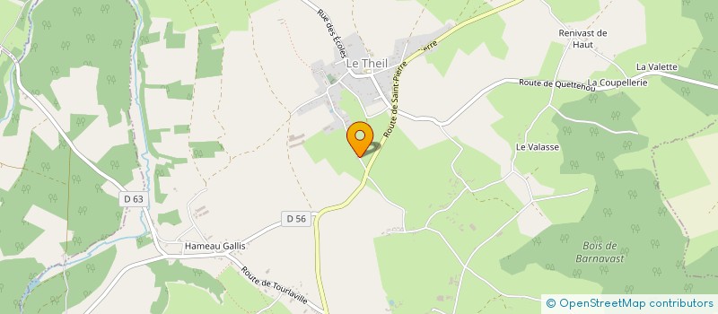 localisation de l'entreprise SCI LES BEAUX JOURS  SAINT-PIERRE-EGLISE