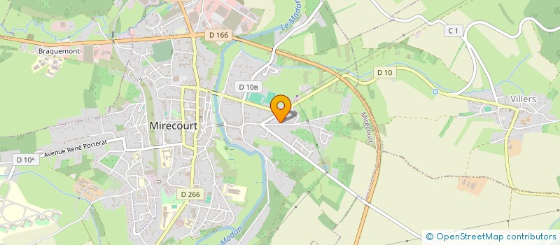 localisation de l'entreprise SCI LES BEAUX LIEUX  MIRECOURT