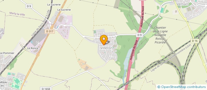 localisation de l'entreprise SCI LES BEAUX LOGIS à VILLERON