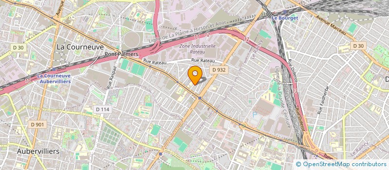 localisation de l'entreprise SCI LES BEAUX LOGIS à LA COURNEUVE