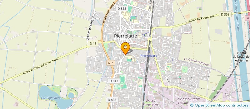 localisation de l'entreprise SCI LES BEAUX MATINS à PIERRELATTE