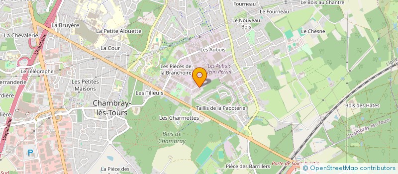 localisation de l'entreprise SCI LES BEAUX PALMIERS  CHAMBRAY-LES-TOURS