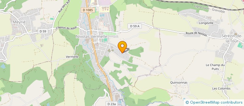 localisation de l'entreprise SCI LES BEAUX PARCS  NIVOLAS-VERMELLE