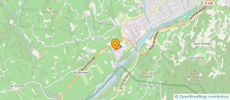 localisation de l'entreprise SCI LES BECOSSES  NYONS