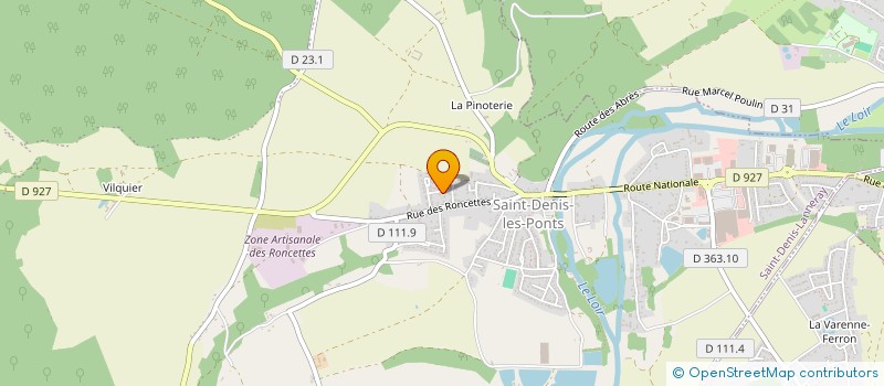 localisation de l'entreprise SCI LES BEGNOUX à SAINT-DENIS-LANNERAY