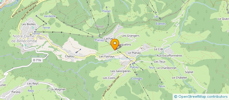 localisation de l'entreprise SCI LES BEGUELINS  NOTRE-DAME-DE-BELLECOMBE