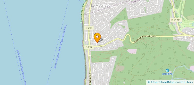 localisation de l'entreprise SCI LES BELETTES à LA TESTE-DE-BUCH