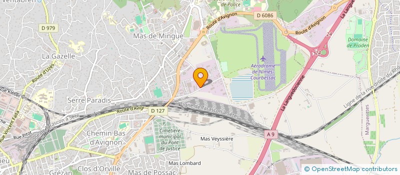 localisation de l'entreprise SCI LES BELIERS  NIMES