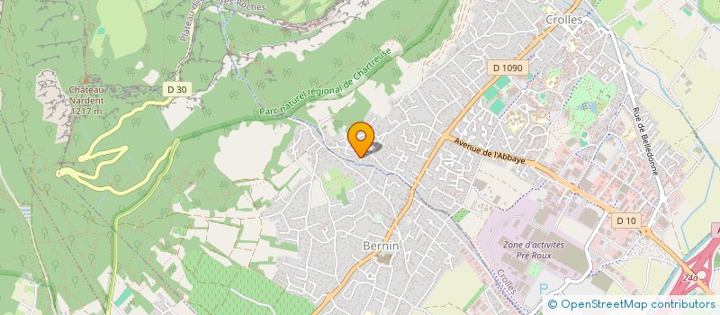 localisation de l'entreprise SCI LES BELIERS  CROLLES