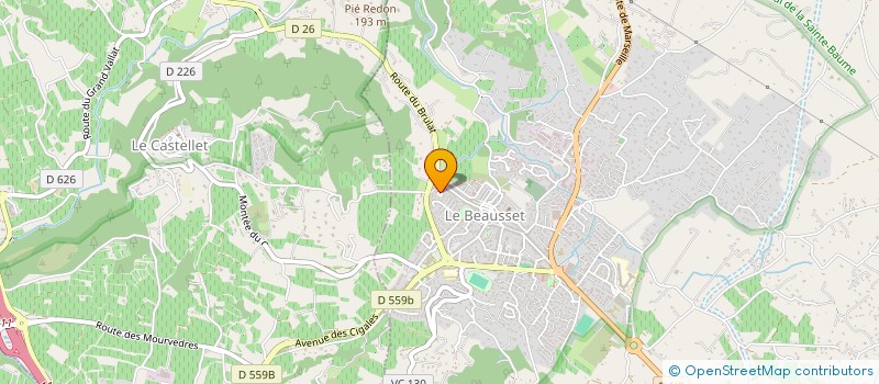 localisation de l'entreprise SCI LES BELLE PIERRE  LE BEAUSSET