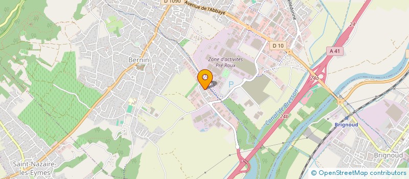 localisation de l'entreprise SCI LES BELLEDONNES  BERNIN