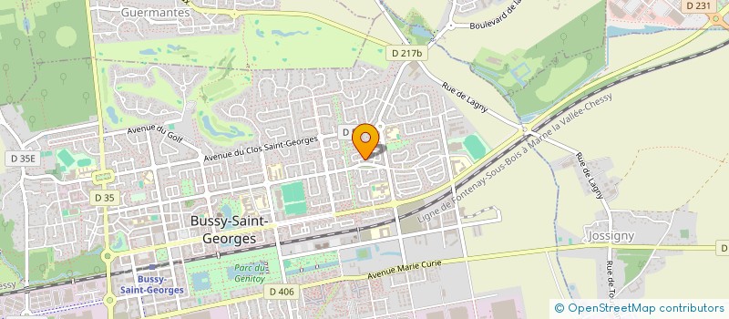 localisation de l'entreprise SCI LES BELLES DEMEURES  BUSSY-SAINT-GEORGES