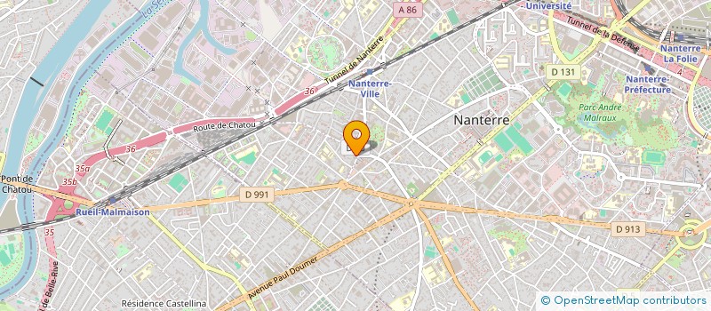 localisation de l'entreprise SCI LES BELLES FEMMES  NANTERRE