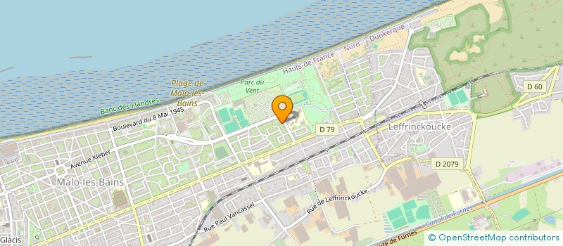 localisation de l'entreprise SCI LES BELLES FEUILLES à DUNKERQUE