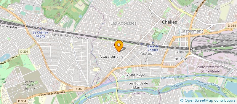 localisation de l'entreprise SCI LES BELLES FONTAINES  CHELLES