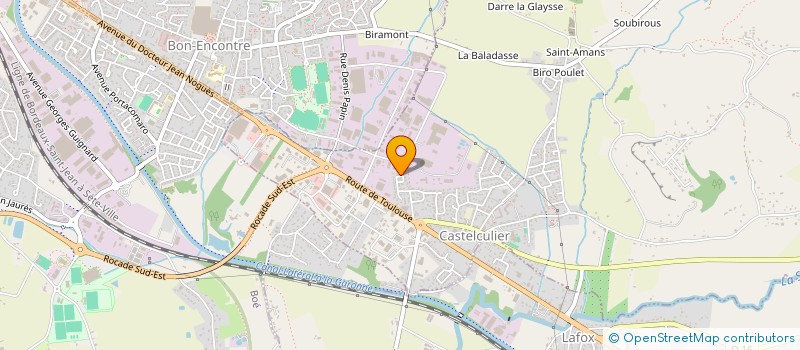 localisation de l'entreprise SCI LES BELLES MESANGES  CASTELCULIER