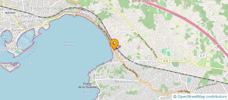 localisation de l'entreprise SCI LES BELLES PIERRES à SANARY-SUR-MER
