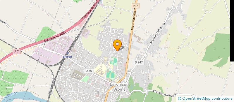 localisation de l'entreprise SCI LES BELLES PIERRES  LIVRON-SUR-DROME