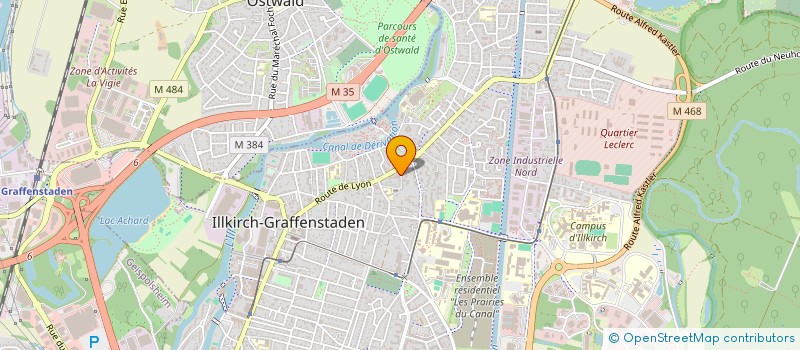 localisation de l'entreprise SCI LES BELLES VIOLETTES  ILLKIRCH-GRAFFENSTADEN