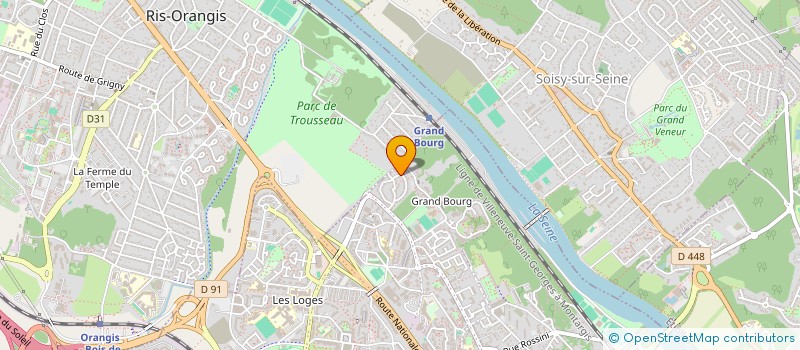 localisation de l'entreprise SCI LES BELLES VUES à EVRY-COURCOURONNES