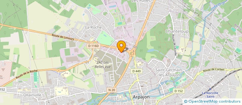 localisation de l'entreprise SCI LES BELLES VUES DU 32 CHE CHEVREUSE  ARPAJON