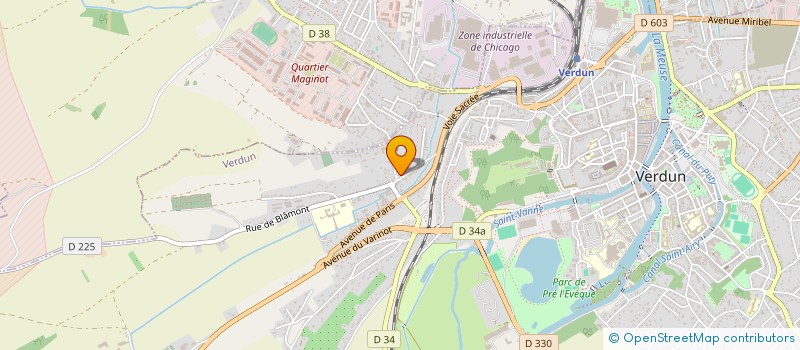 localisation de l'entreprise SCI LES BENEDICTINS à VERDUN