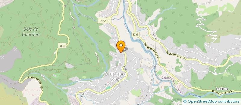 localisation de l'entreprise SCI LES BERGAMOTTES 06/59  LE BAR-SUR-LOUP
