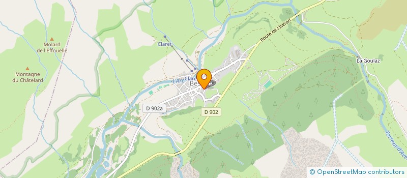 localisation de l'entreprise SCI LES BERGERE  BESSANS