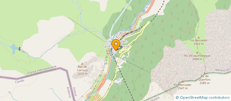 localisation de l'entreprise SCI LES BERGERIES à L'HOSPITALET-PRES-L'ANDORRE