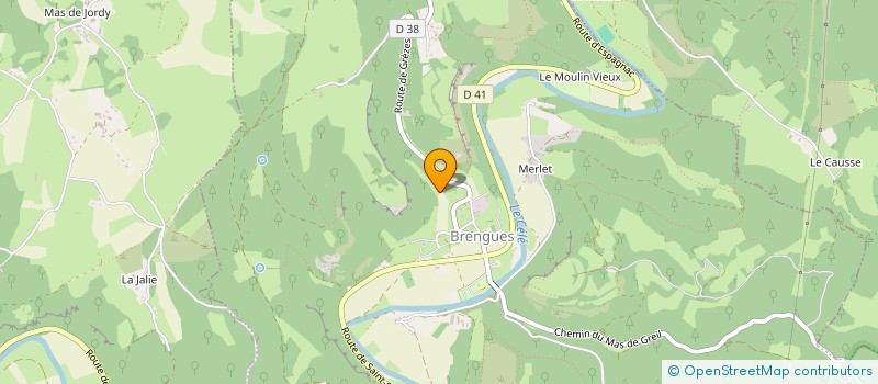 localisation de l'entreprise SCI LES BERGERIES  BRENGUES