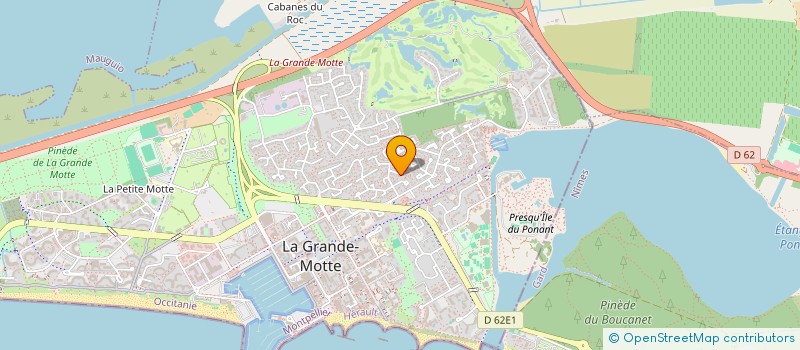 localisation de l'entreprise SCI LES BERGERONNETTES  LA GRANDE-MOTTE