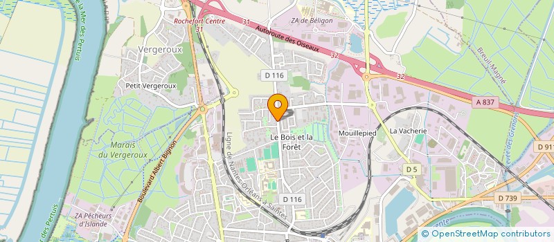 localisation de l'entreprise SCI LES BERGERONNETTES  ROCHEFORT